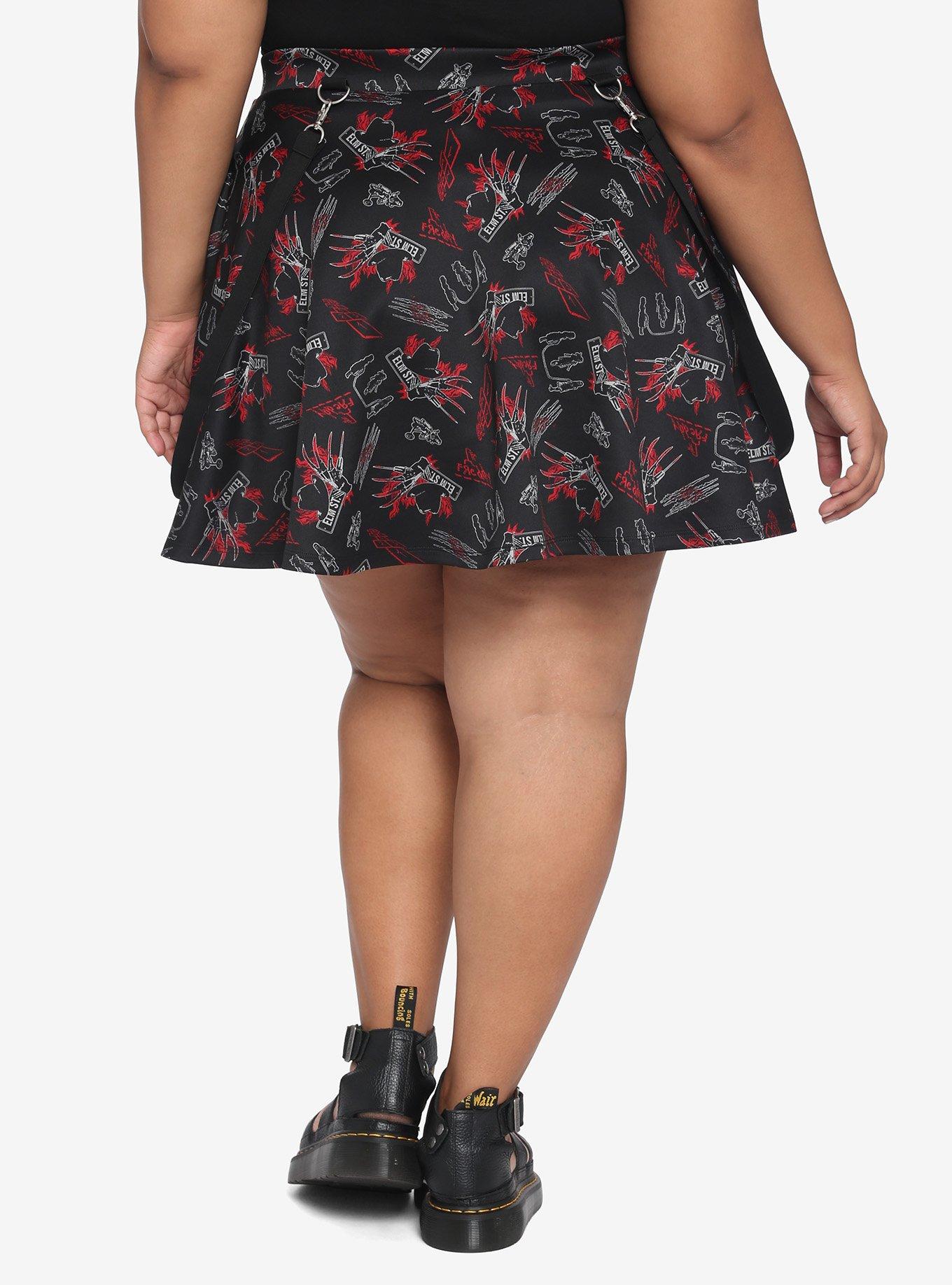 A Nightmare On Elm Street O-Ring Suspender Skirt Plus Size, MULTI, alternate
