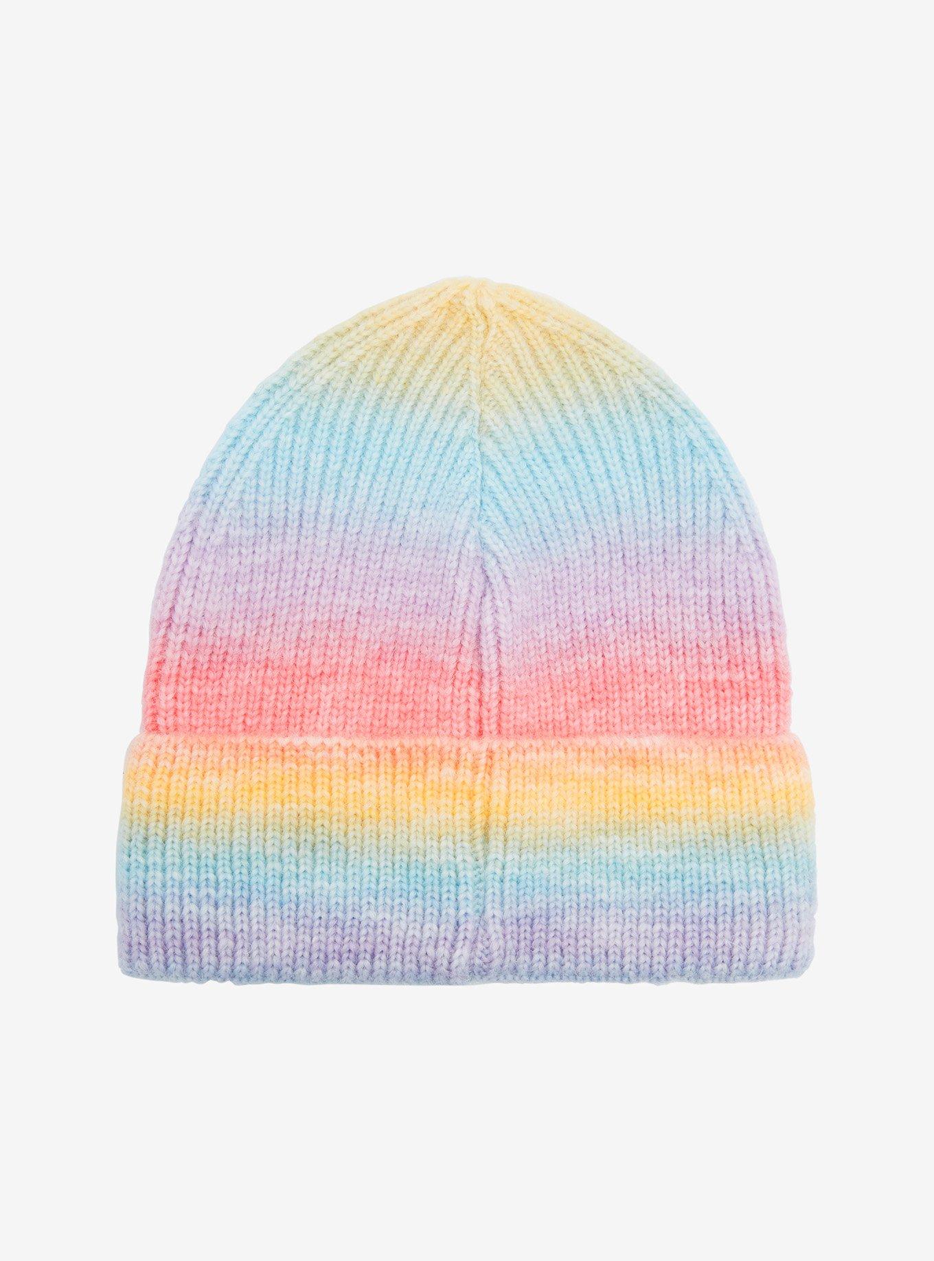 Pastel Rainbow Beanie, , alternate