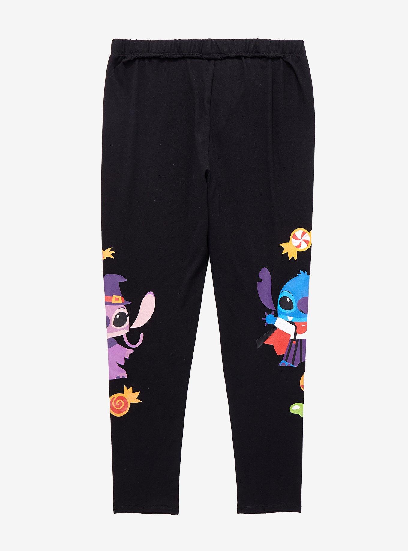 Disney Stitch & Angel Halloween Leggings Plus Size, MULTI, alternate
