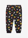 Disney Pixar Coco Miguel and Flowers Allover Print Toddler Joggers - BoxLunch Exclusive, BLACK, alternate
