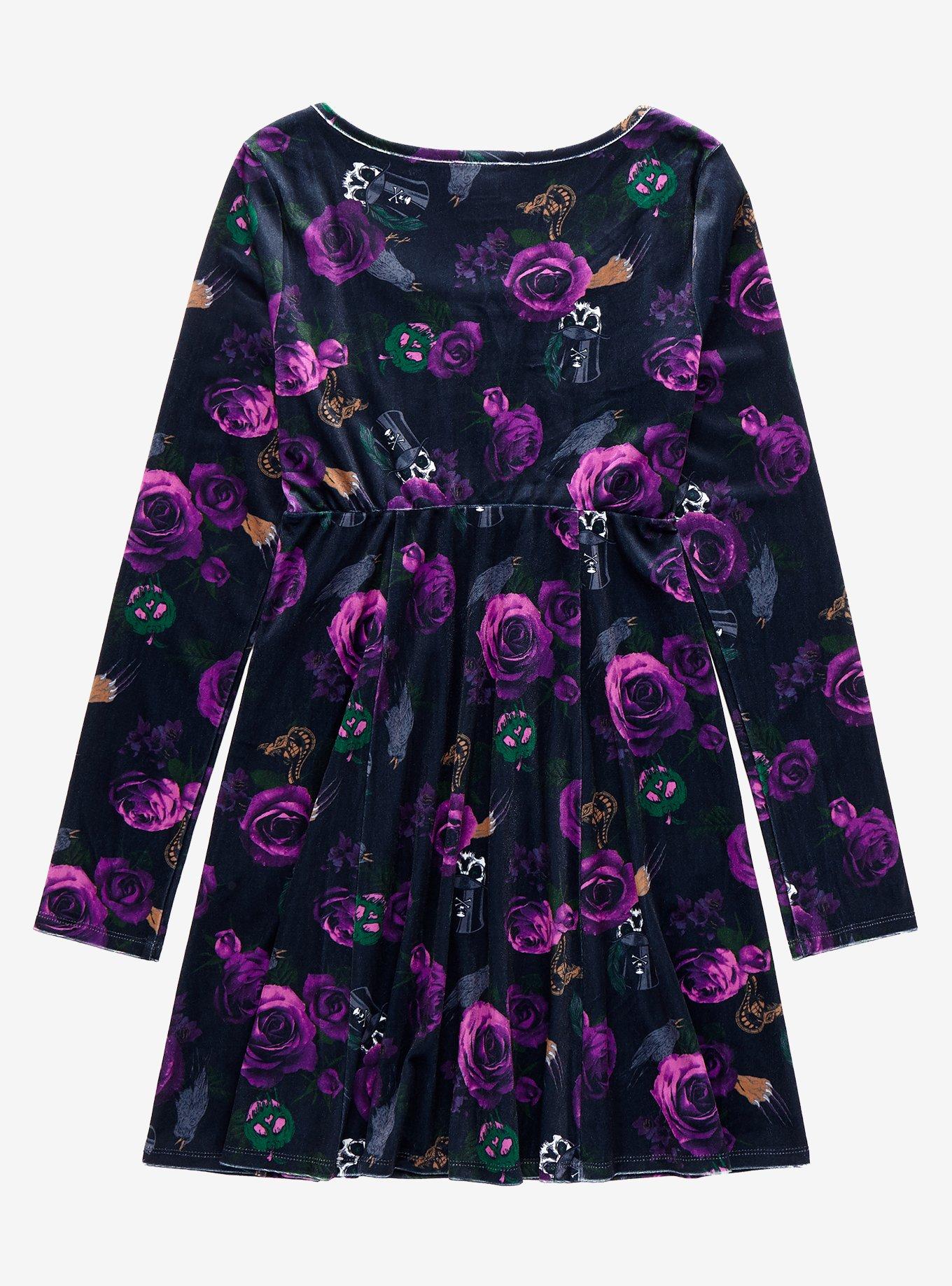 Disney Villains Floral Icons Dress, MULTI, alternate