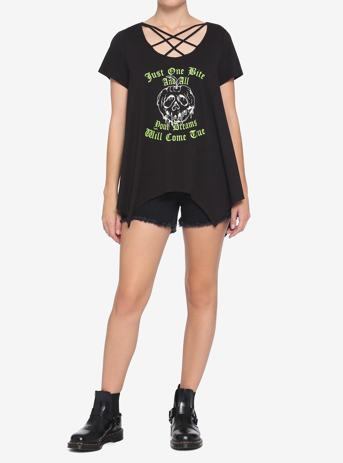 Disney Villains Poison Apple Strappy Girls T-Shirt, MULTI, alternate