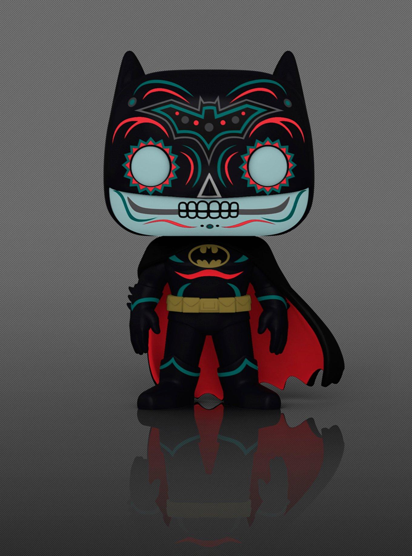 Funko DC Comics Pop! Dia De Los DC Batman Glow-In-The-Dark Vinyl Figure Hot Topic Exclusive, , alternate