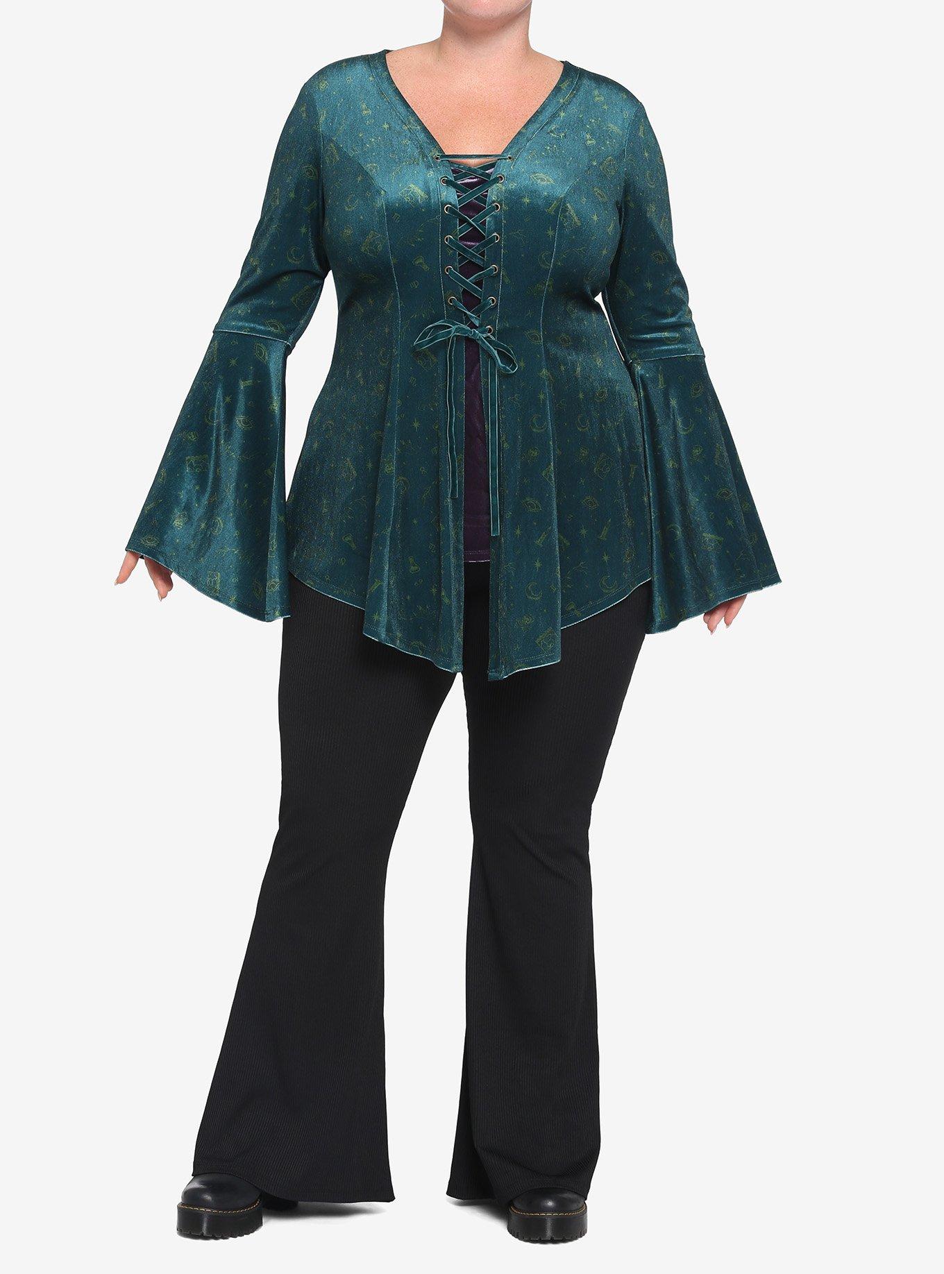 Disney Hocus Pocus Witch Tunic Top Plus Size, MULTI, alternate