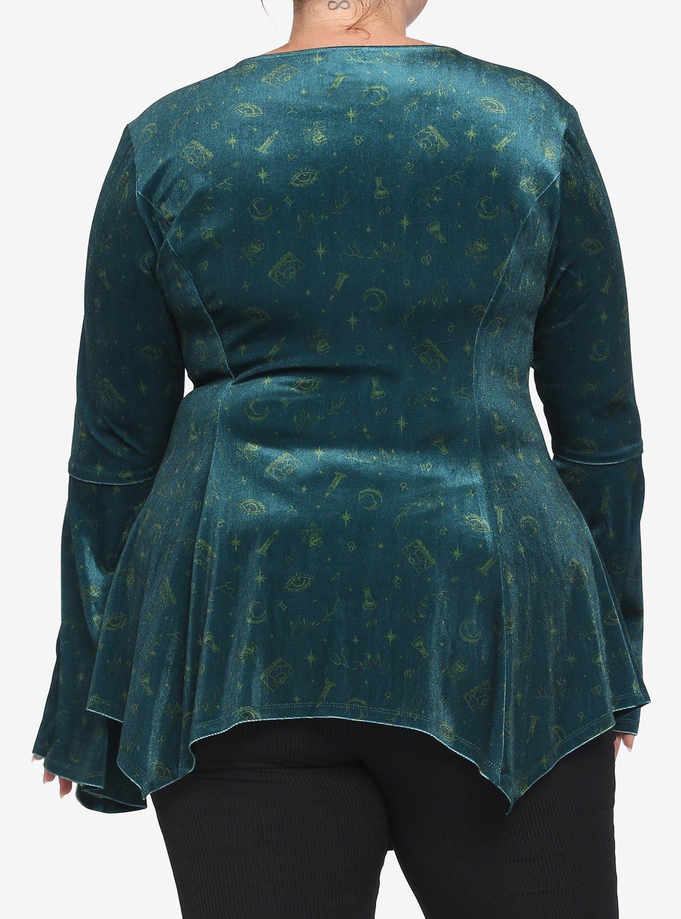 Disney Hocus Pocus Witch Tunic Top Plus Size, MULTI, alternate