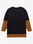Disney Mickey Mouse & Friends Halloween Stripe Twofer Long-Sleeve T-Shirt Plus Size, MULTI, alternate
