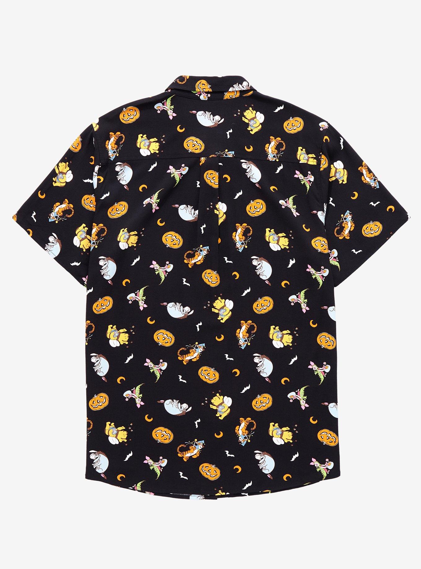 Disney Winnie The Pooh Halloween Woven Button-Up Plus Size, MULTI, alternate
