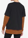 Disney Mickey Mouse & Friends Halloween Stripe Twofer Long-Sleeve T-Shirt, MULTI, alternate