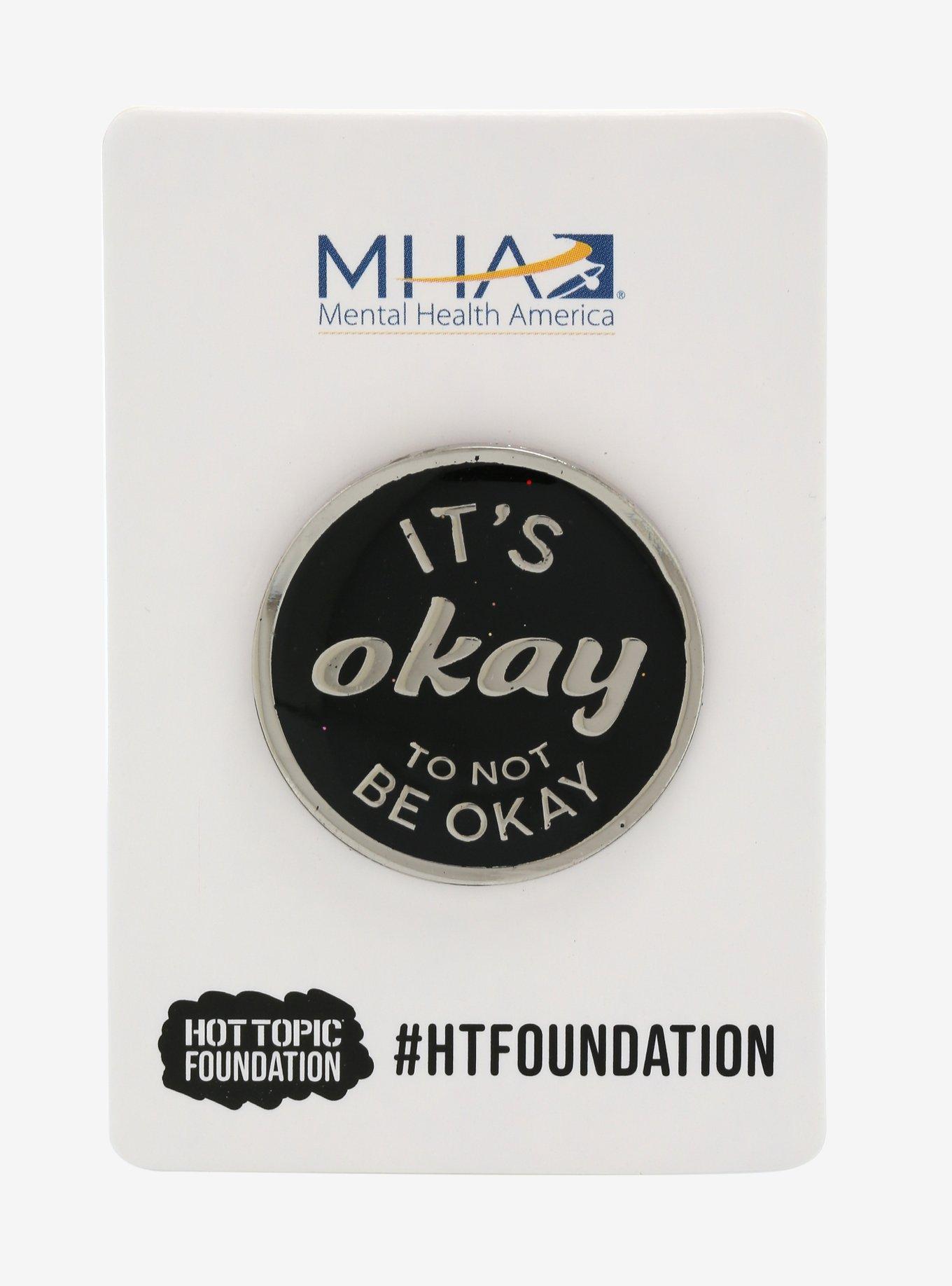 Hot Topic Foundation X Mental Health America Enamel Pin, , alternate