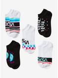 NASA Multicolor No-Show Socks 5 Pair, , alternate