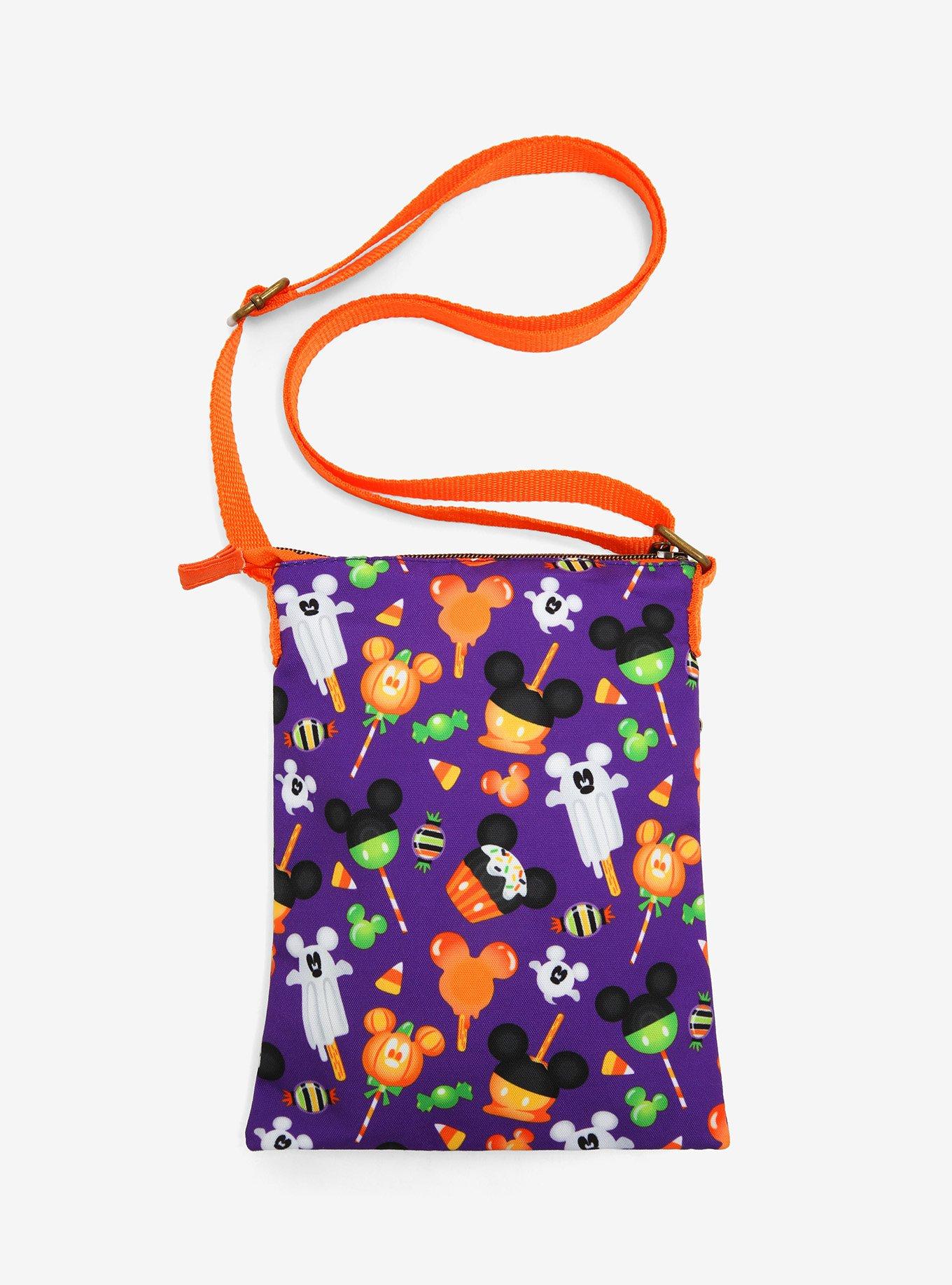 Loungefly Disney Mickey Mouse Halloween Treats Passport Crossbody Bag, , alternate