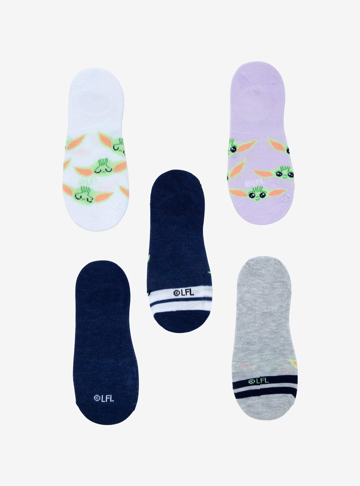 Star Wars The Mandalorian The Child Liner Socks 5 Pair, , alternate