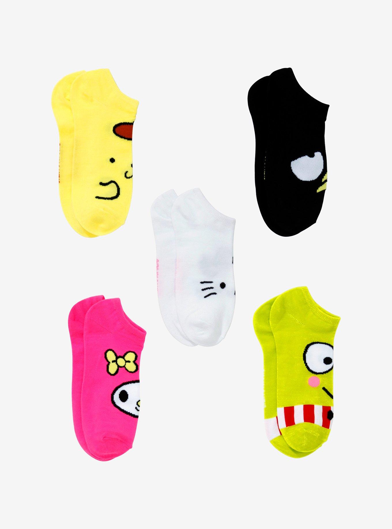 Hello Kitty And Friends Character No-Show Socks 5 Pair, , alternate