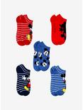 Disney Mickey Mouse Stripe No-Show Socks, , alternate
