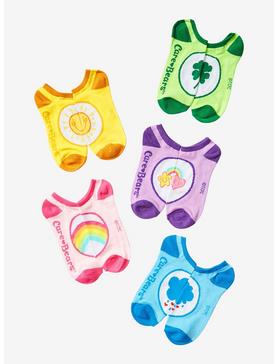 Care Bears Belly Badges No-Show Socks 5 Pair, , hi-res