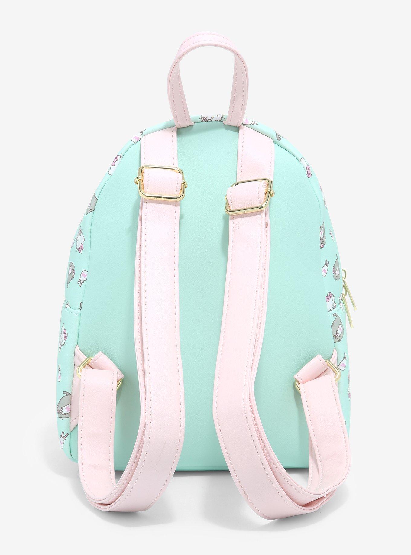 Loungefly Hello Kitty X Pusheen Mint Milk Mini Backpack, , alternate