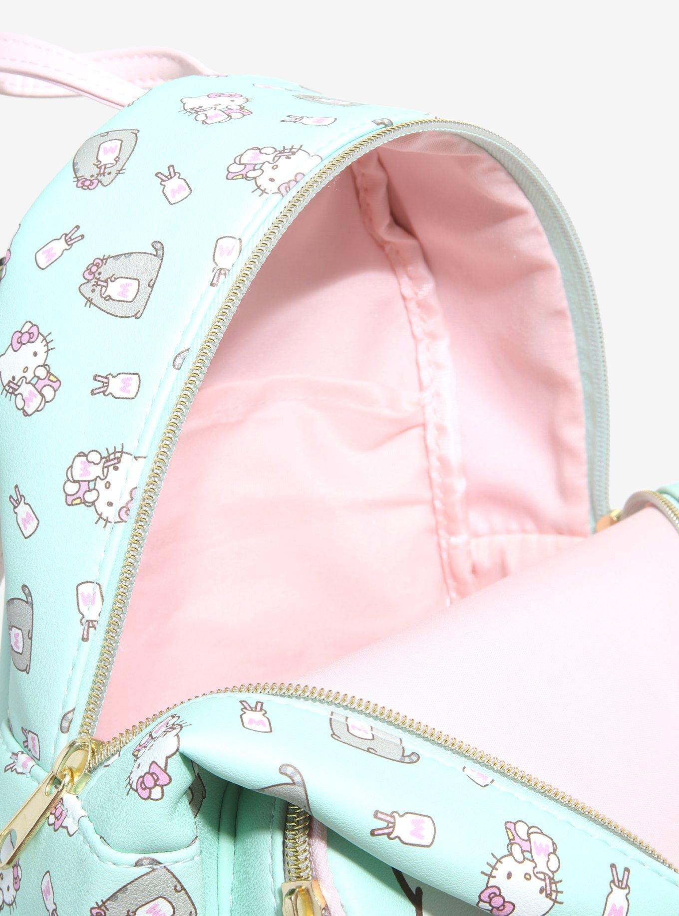 Loungefly Hello Kitty X Pusheen Mint Milk Mini Backpack, , alternate