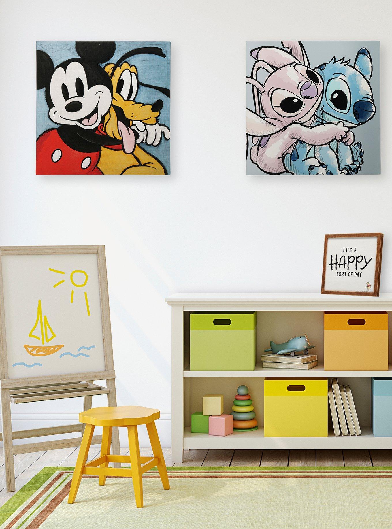 Disney Mickey Mouse And Pluto Canvas Wall Décor, , alternate