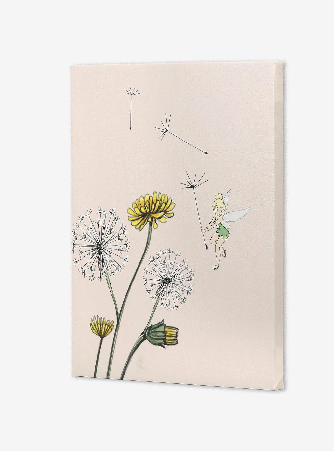 Disney Tinker Bell Flowers Canvas Wall Décor, , alternate