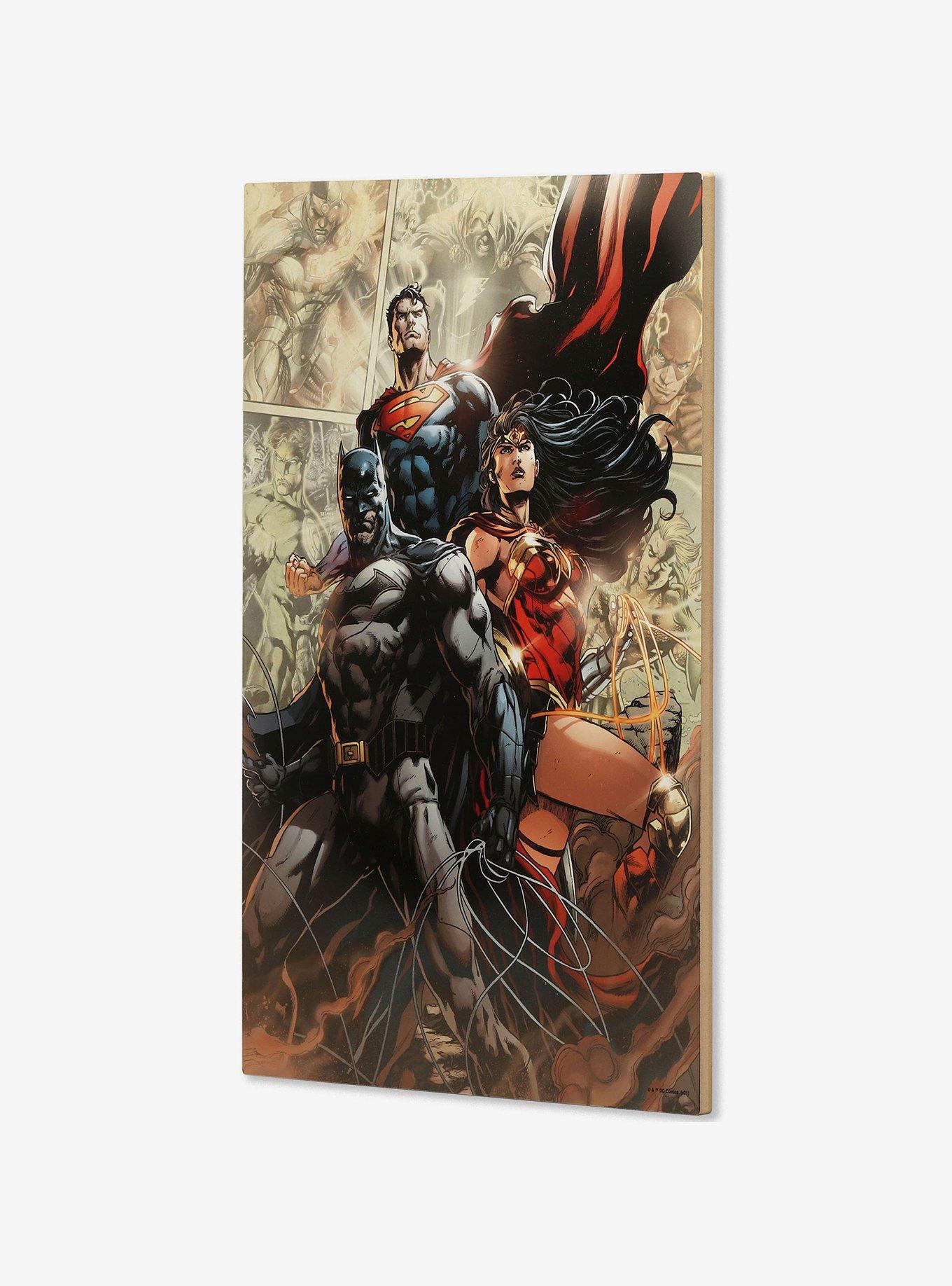 DC Comics Justice League Wood Wall D&eacute;cor, , alternate