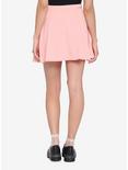 Pastel Pink Lace-Up Skater Skirt, PINK, alternate
