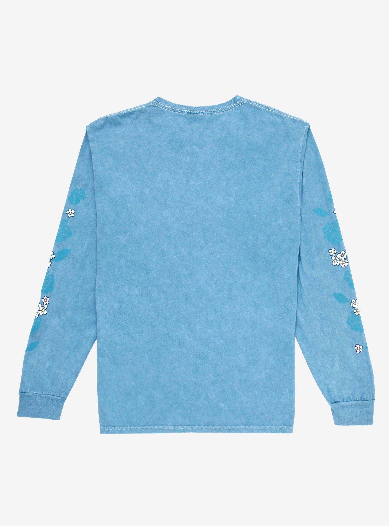 Disney Cinderella Jaq & Gus with Flowers Long Sleeve T-Shirt - BoxLunch Exclusive, LIGHT BLUE, alternate