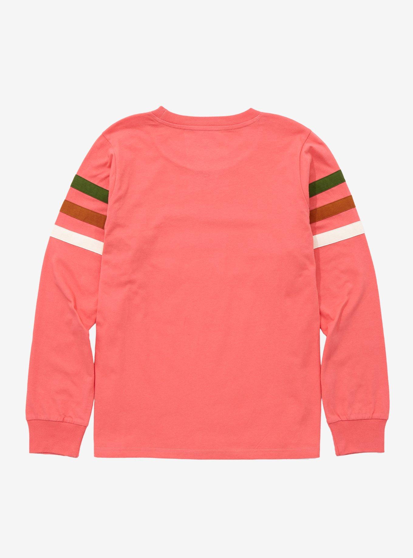 Disney The Fox and the Hound Striped Women's Long Sleeve T-Shirt - BoxLunch Exclusive, CORAL, alternate