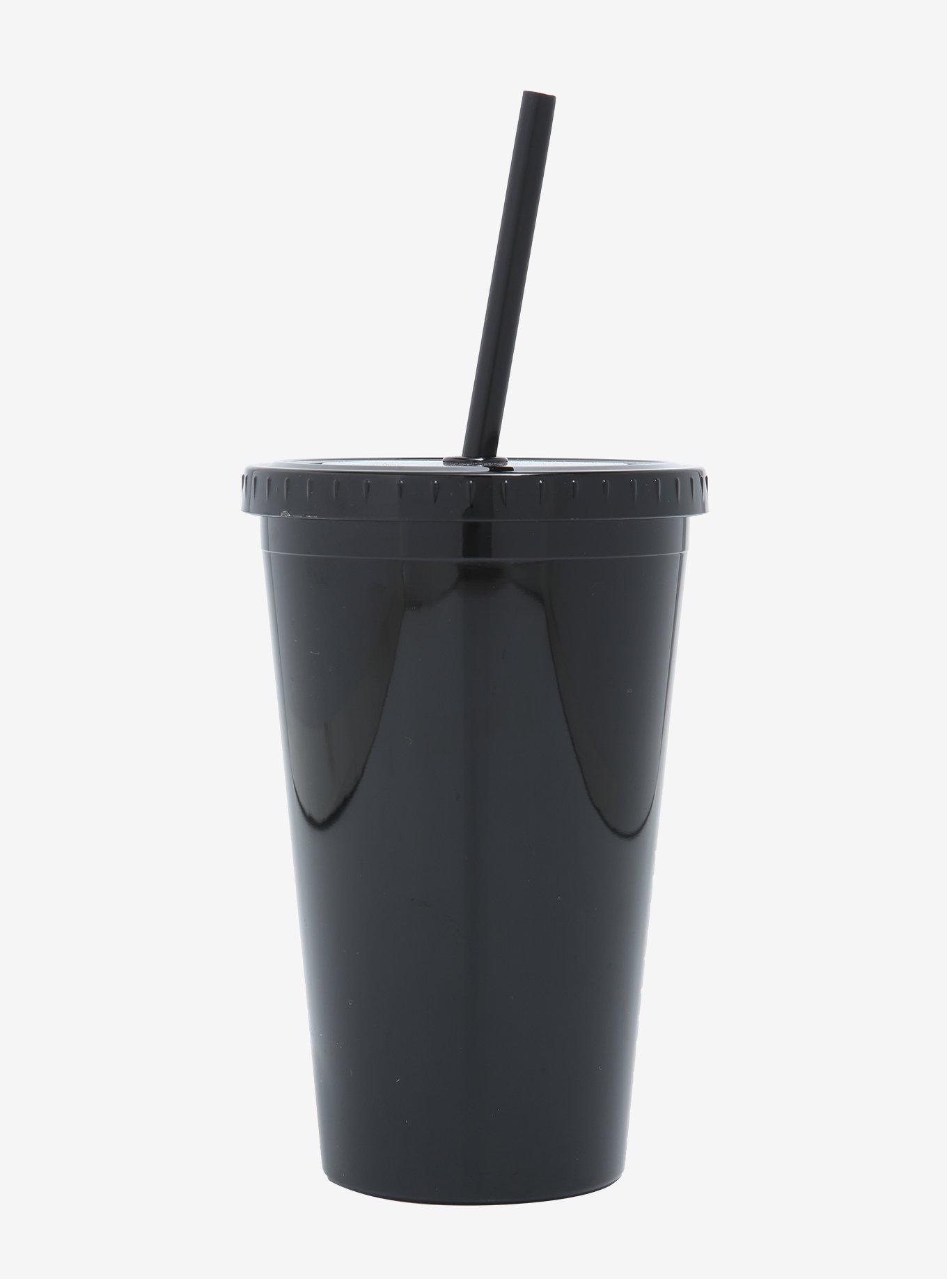 Reaper Skeleton Cat Black Acrylic Travel Cup, , alternate