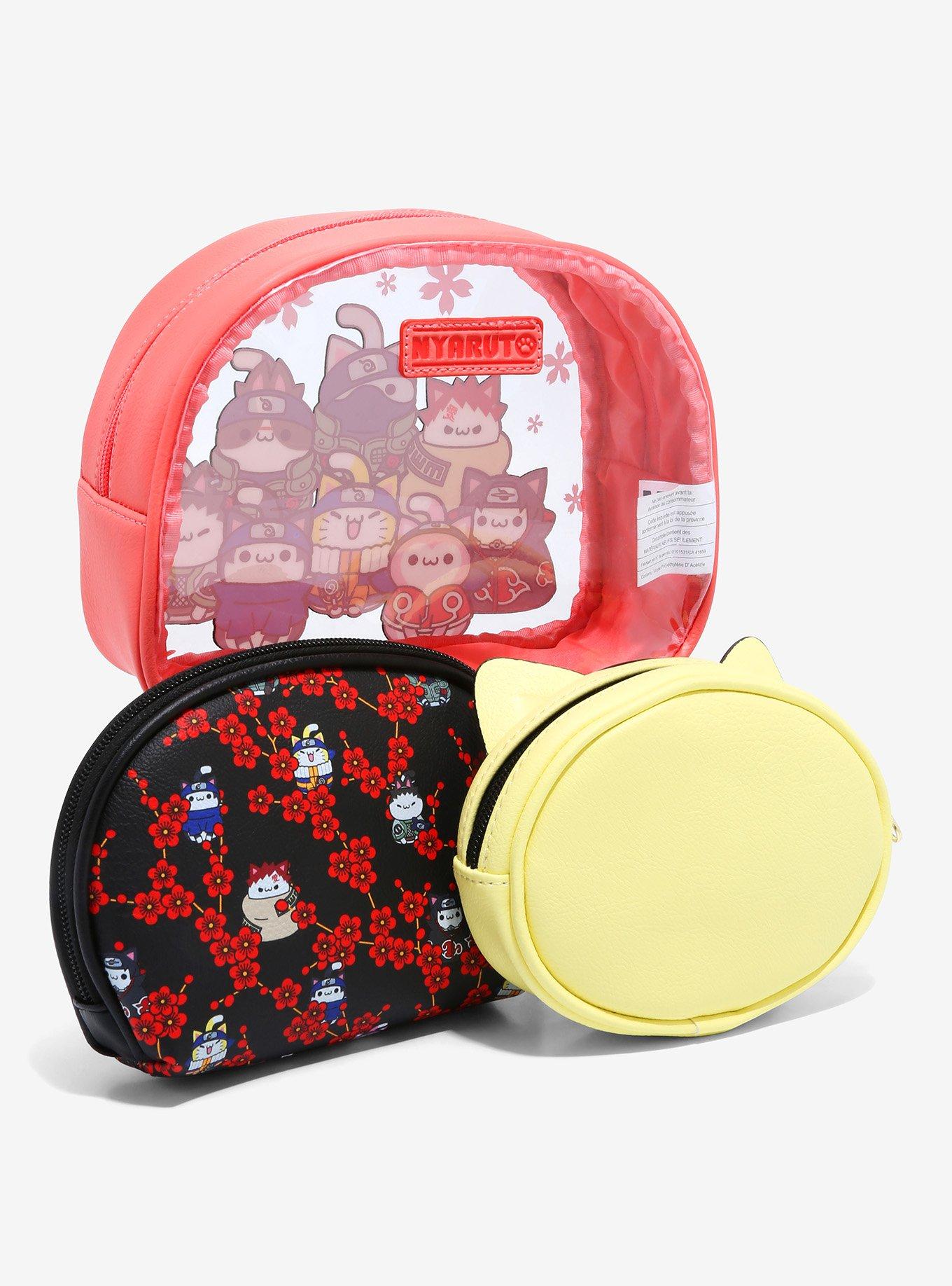 Nyaruto Group Cherry Blossom Cosmetic Bag Set - BoxLunch Exclusive, , alternate