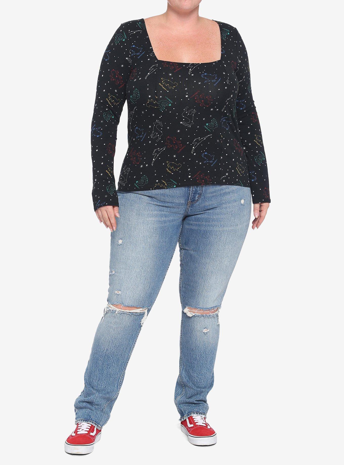 Harry Potter Constellation Long-Sleeve Top Plus Size, MULTI, alternate