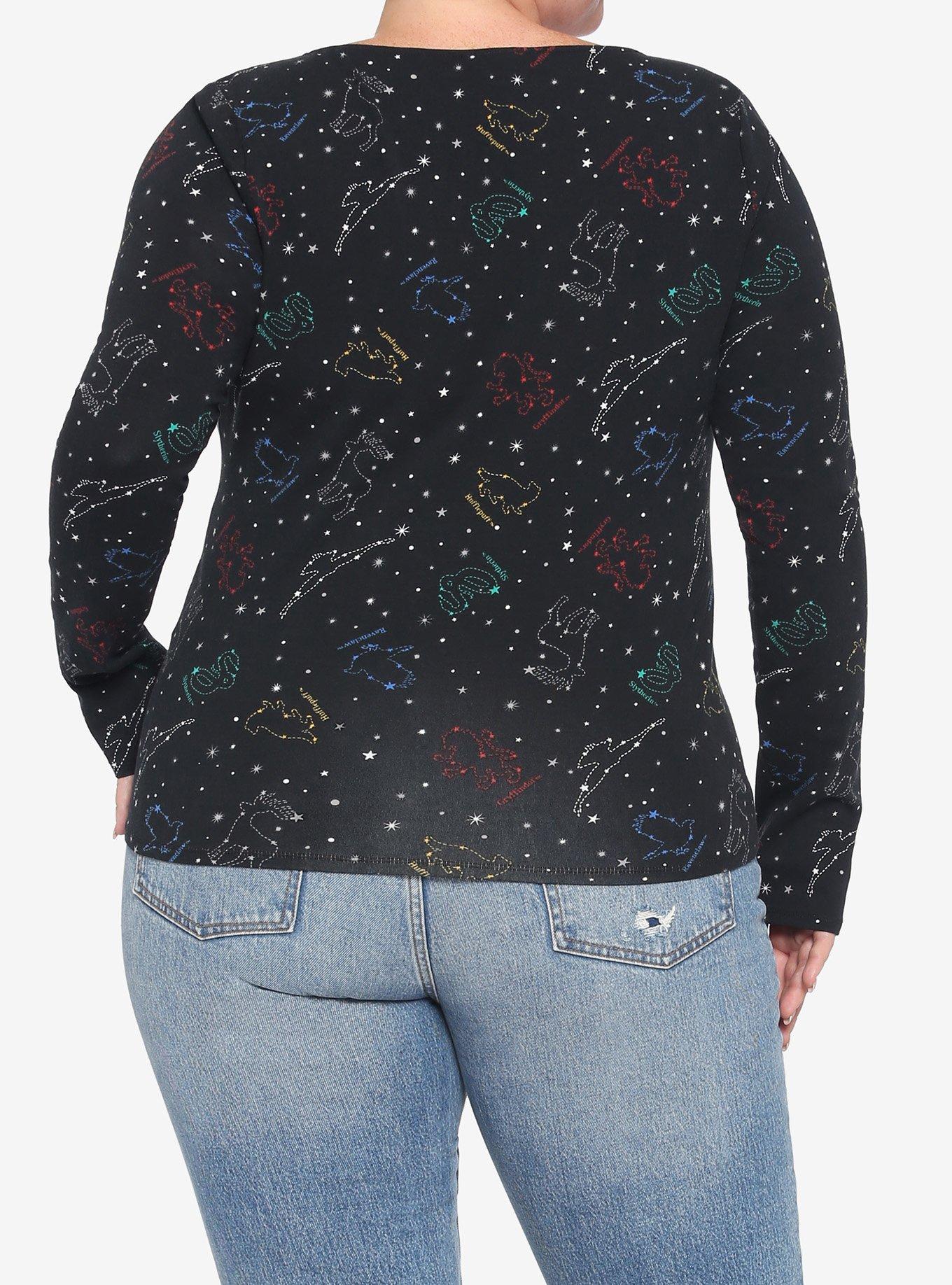Harry Potter Constellation Long-Sleeve Top Plus Size, MULTI, alternate