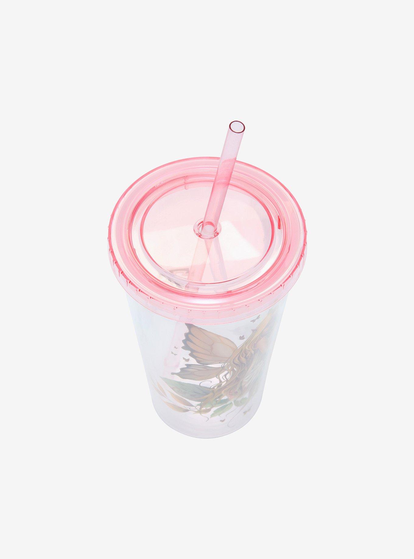 Fairies By Trick Pink Acrylic Travel Cup, , alternate