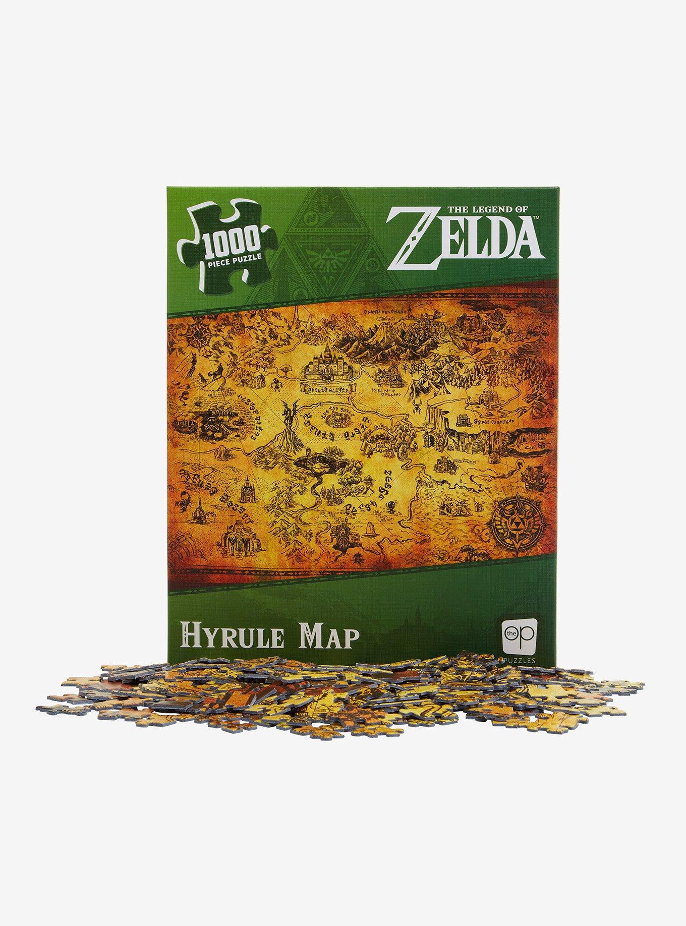 Nintendo The Legend of Zelda Hyrule Map 1000-Piece Puzzle, , alternate