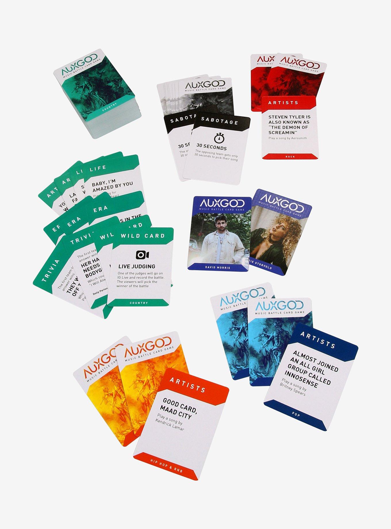 AUXGOD Music Battle Country Music Edition Card Game, , alternate