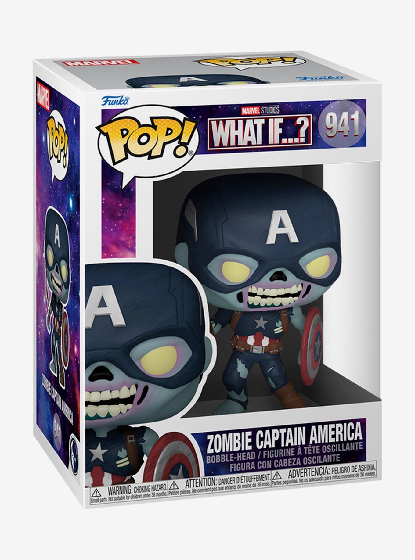 Funko Pop! Marvel What If...? Zombie Captain America Vinyl Bobble-Head, , alternate