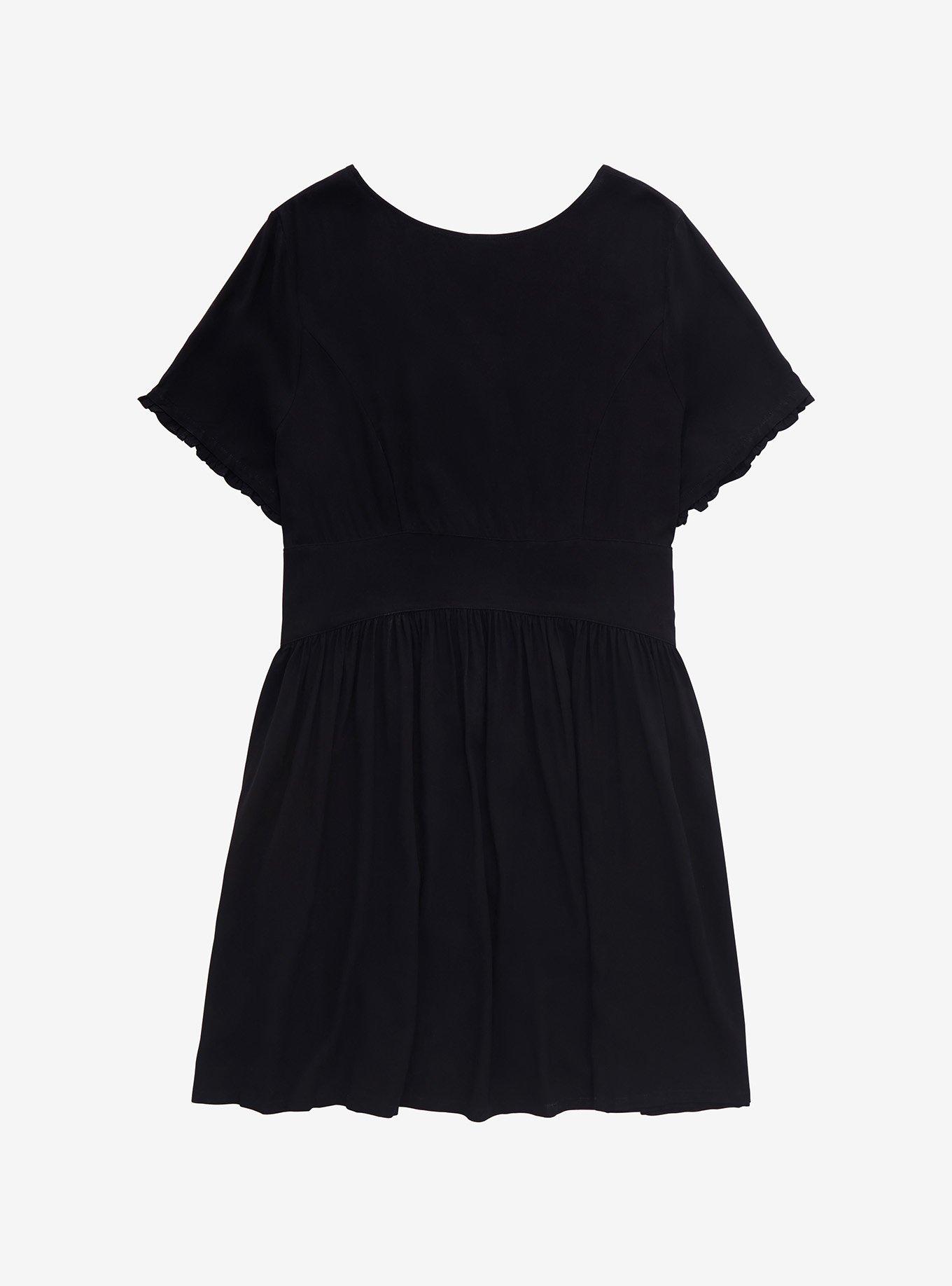 Disney Pixar Coco Floral Icon Women&rsquo;s Plus Size Dress - BoxLunch Exclusive, BLACK, alternate