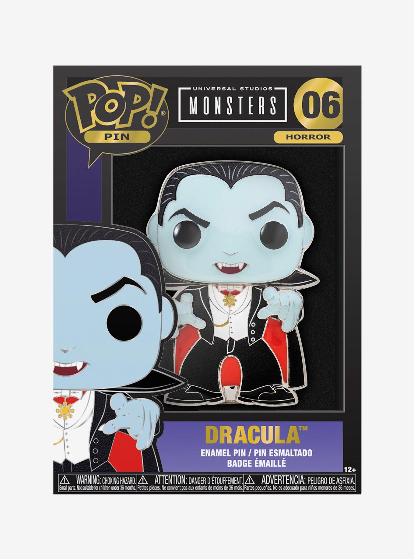 Funko Pop! Horror Universal Studios Monsters Dracula Large Enamel Pin, , alternate