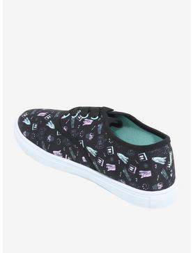 Beetlejuice Ghost Lace-Up Canvas Sneakers, , hi-res