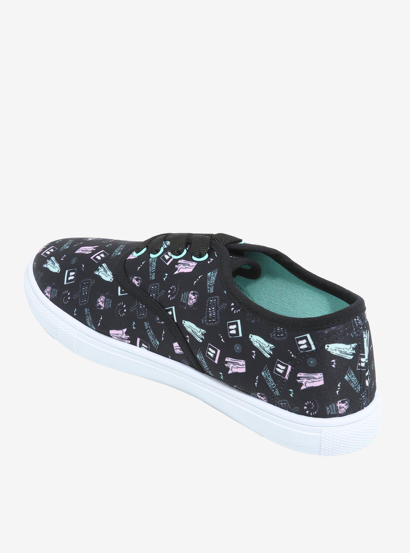 Beetlejuice Ghost Lace-Up Canvas Sneakers, MULTI, alternate