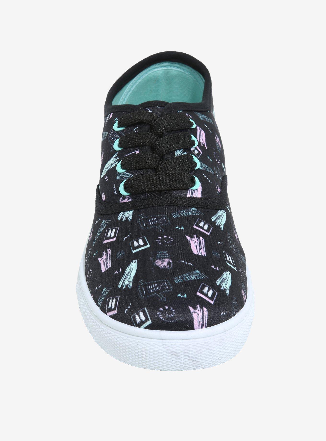 Beetlejuice Ghost Lace-Up Canvas Sneakers, MULTI, alternate