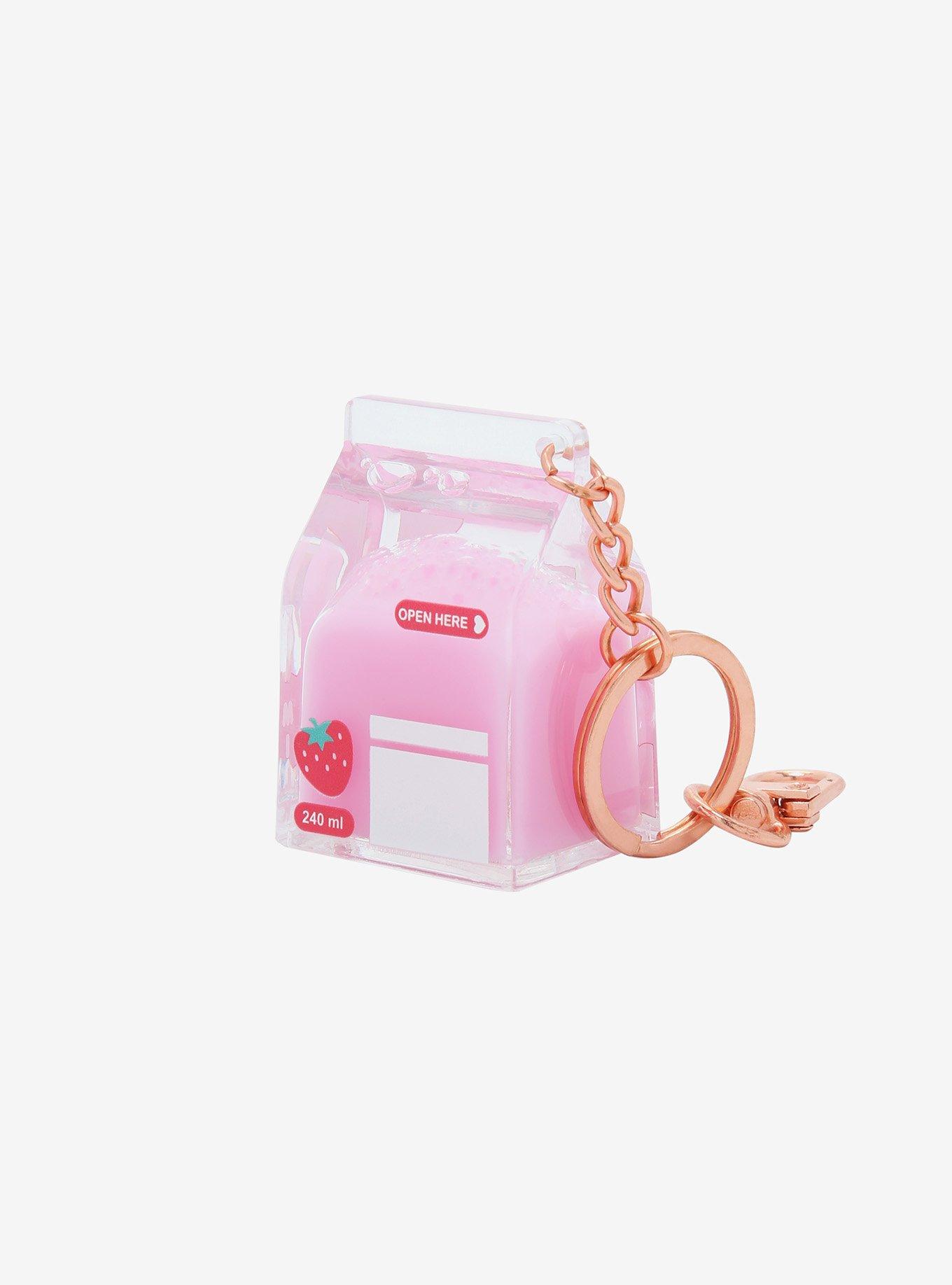 Strawberry Milk Figural Key Chain, , alternate