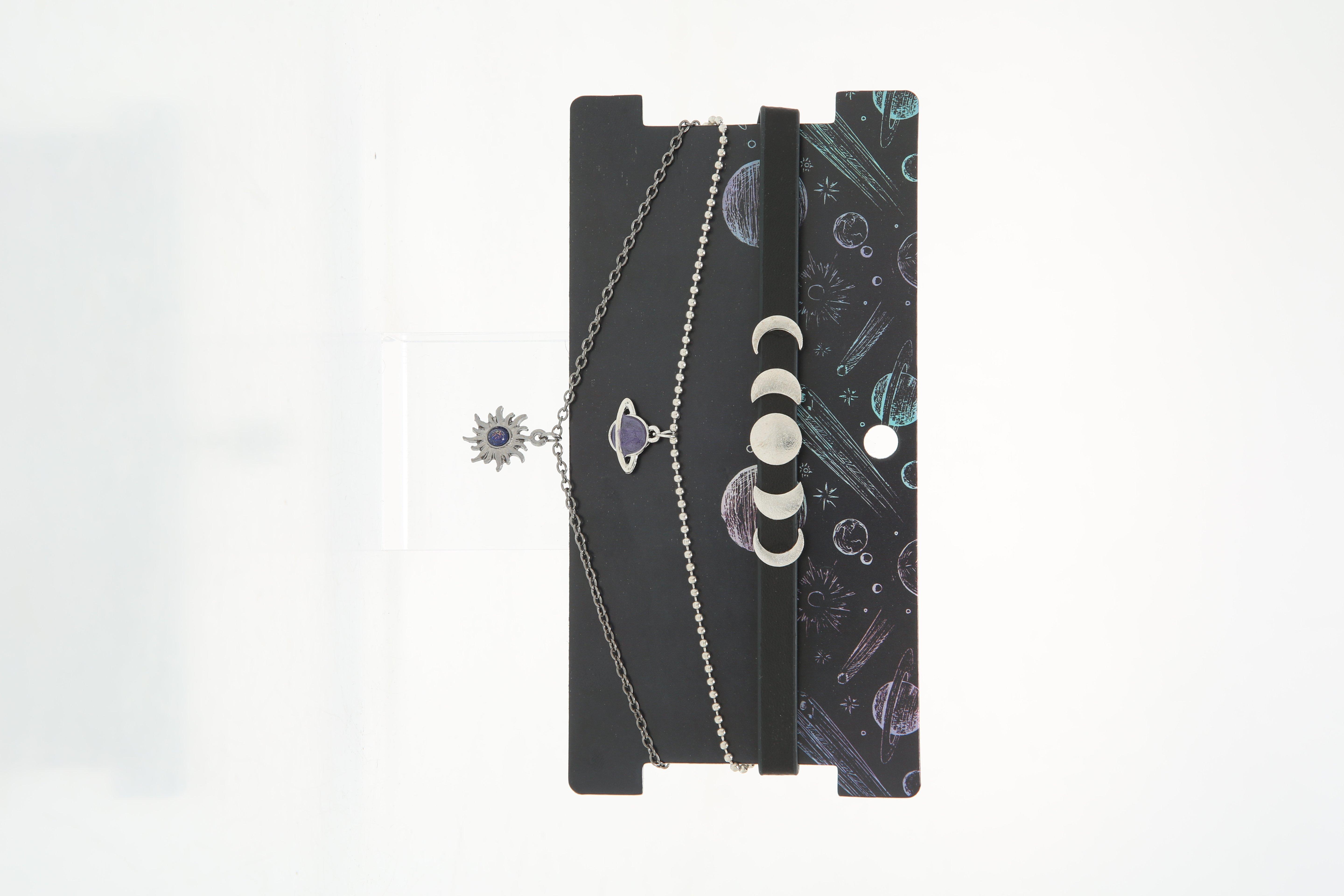 Moon Phases Choker Set, , alternate