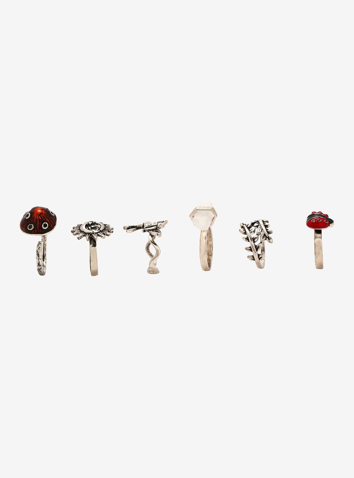 Ladybug Fairy & Mushroom Ring Set, , alternate