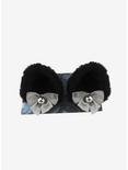 Black Cat Ear & Grey Bow Hair Clip Set, , alternate