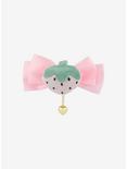 Pastel Puffy Strawberry Bow Hair Clip, , alternate
