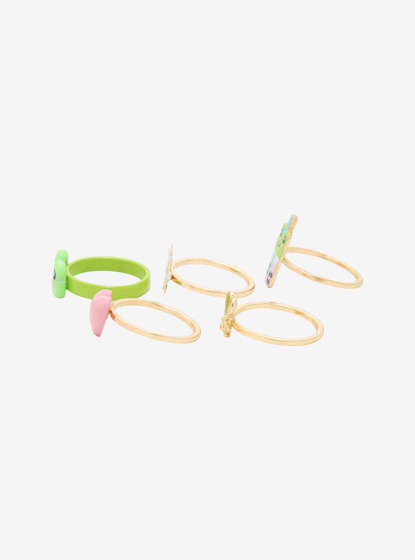Boba Frog Pastel Ring Set, , alternate