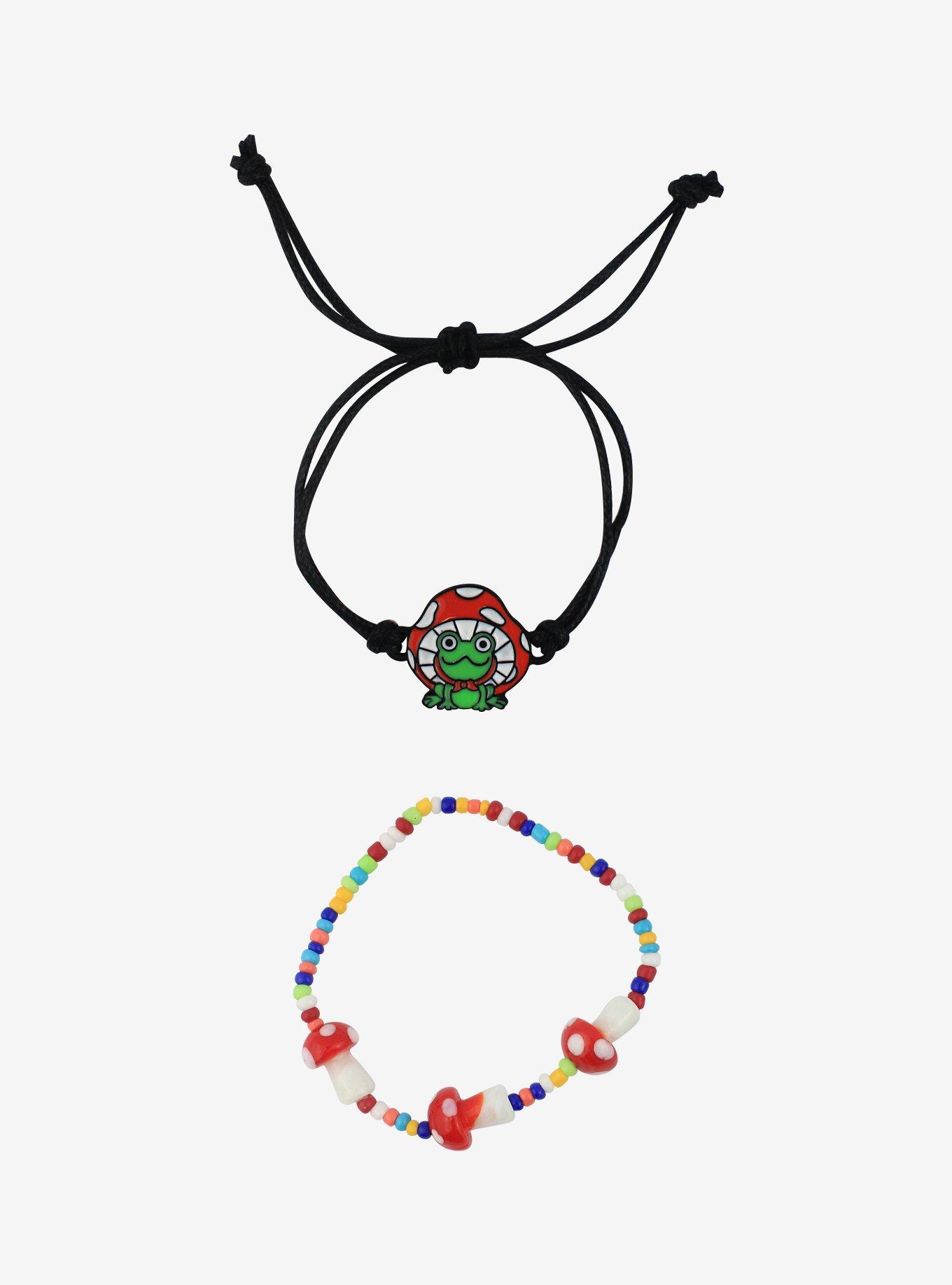 Mushroom Frog Bracelet Set, , alternate