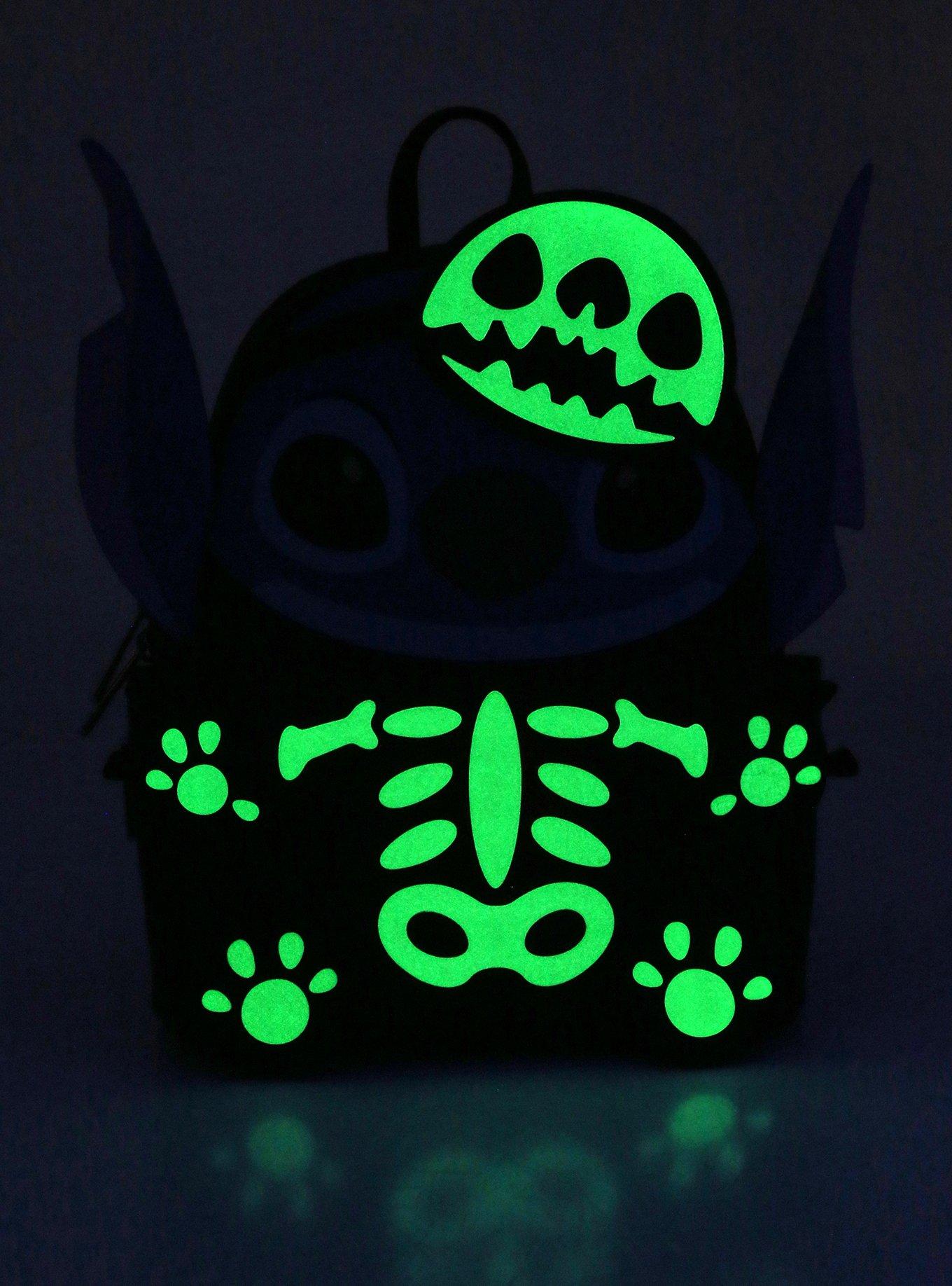 Her Universe Disney Lilo & Stitch Skeleton Stitch Glow-in-the-Dark Mini Backpack - BoxLunch Exclusive, , alternate