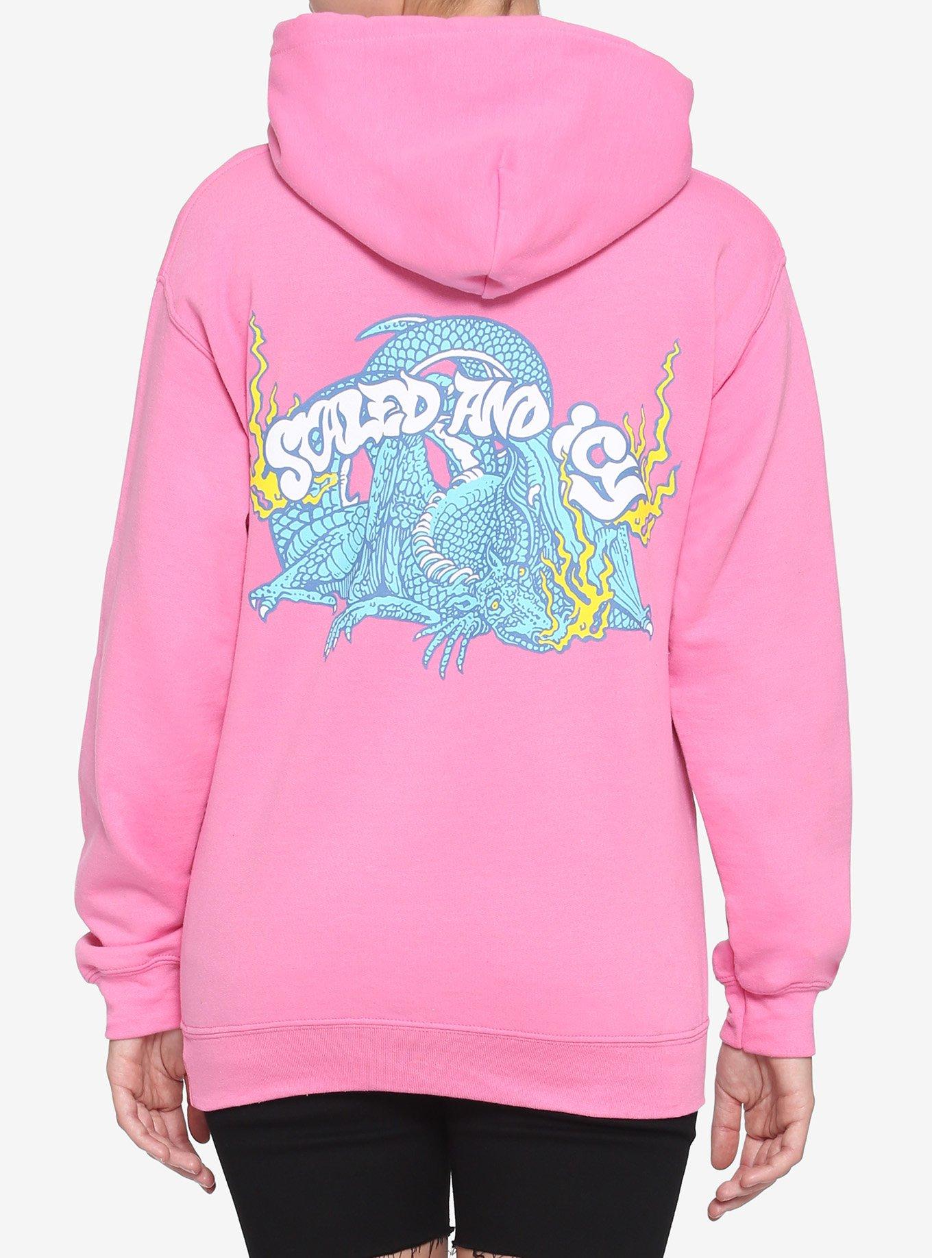 Twenty One Pilots Scaled And Icy Girls Hoodie Hot Topic Exclusive, PINK, alternate