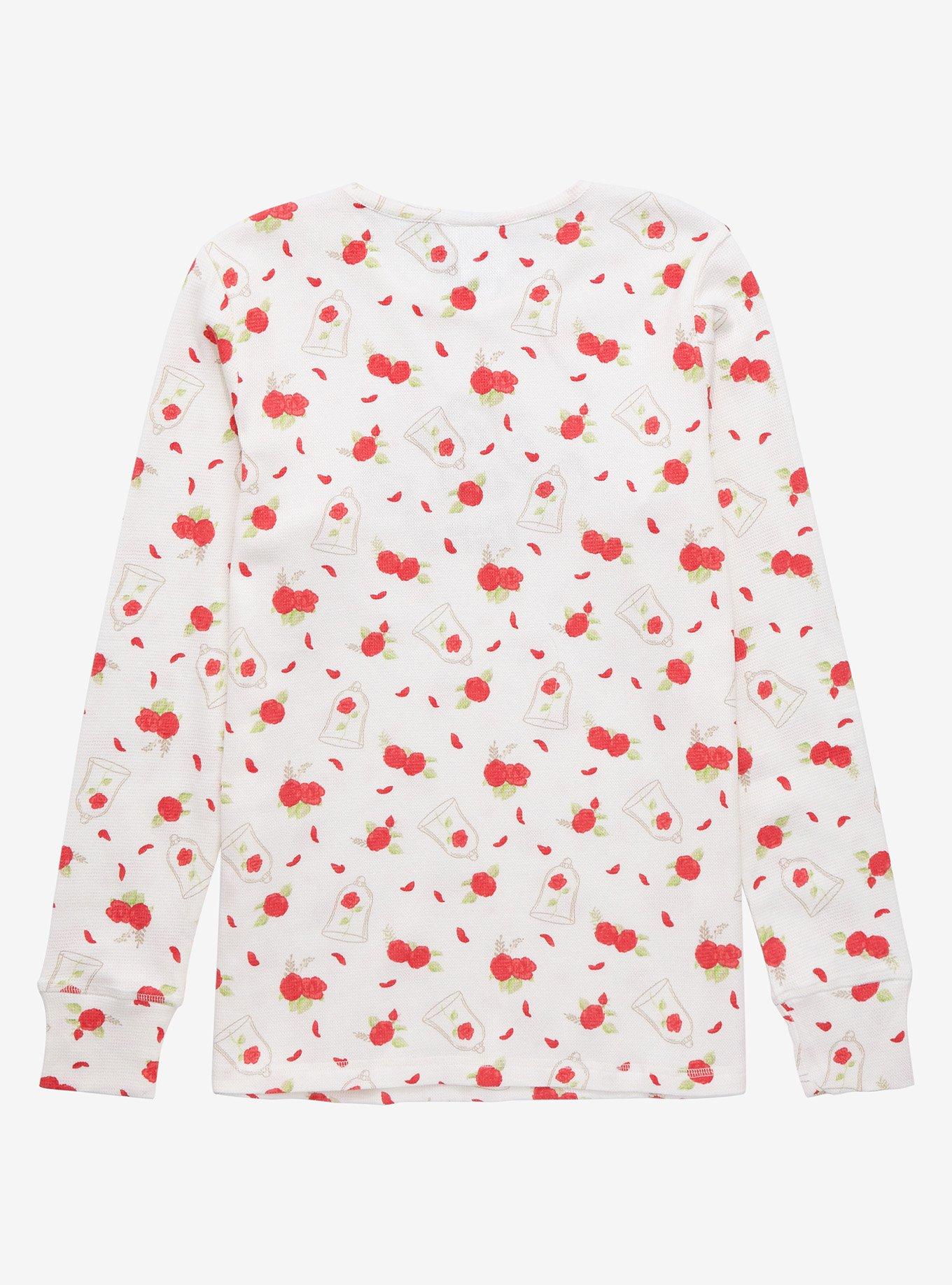 Her Universe Disney Beauty and the Beast Tale as Old as Time Thermal Long Sleeve T-Shirt, CREAM, alternate